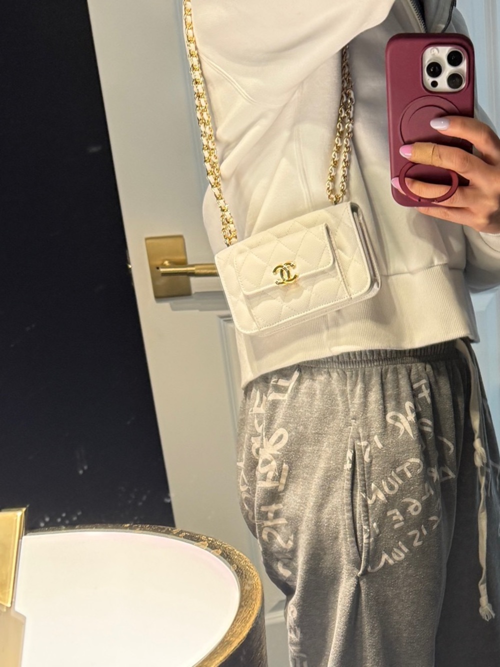 Chanel Monogram Envelope Chain Wallet - Picture 8 of 8